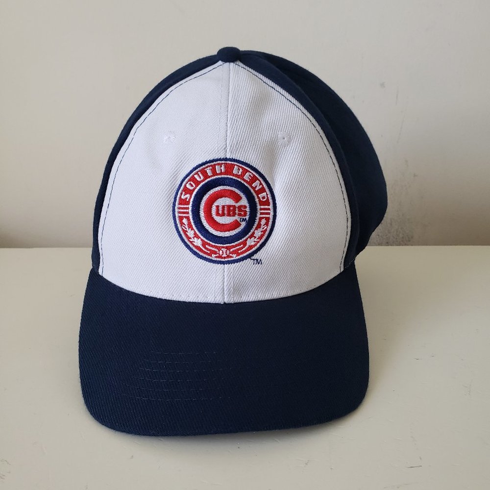 South Bend Cubs Hat Cap Strap Back Blue MiLB Baseball Promo Express Preowned